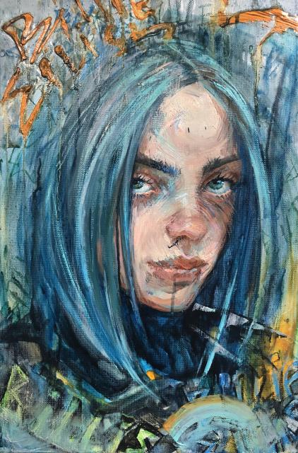 Billie Eilis, 60 х 40 см., масло на холсте, 2019